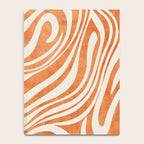 Orange Swirl Abstract Artwork Notebook Gallery Image 4