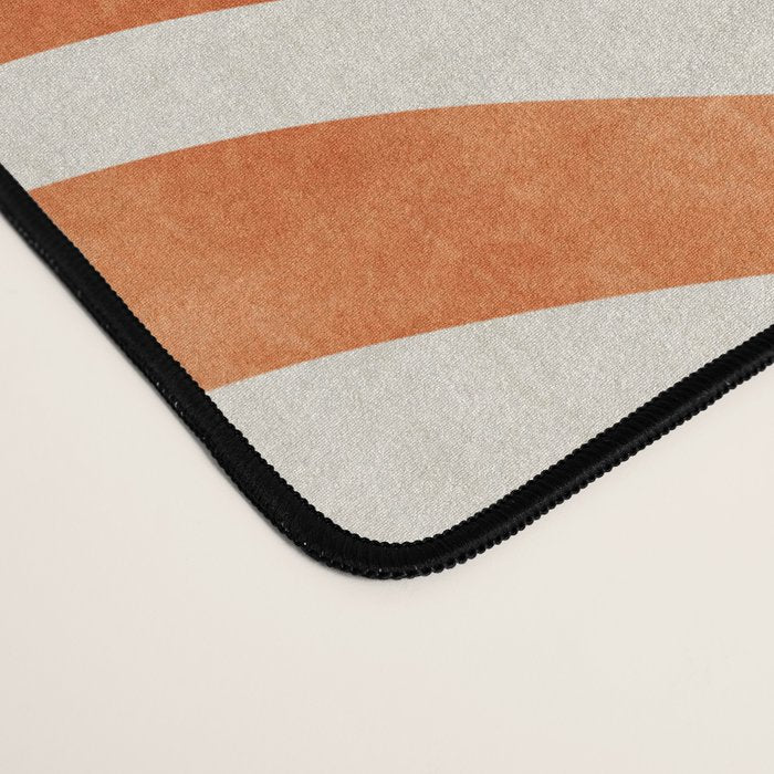 Orange Swirl Abstract Artwork Desk Mat Gallery Image 4