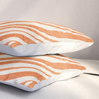 Orange Swirl Abstract Artwork Pillow Sham Gallery Image 3