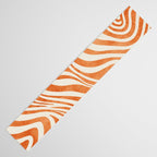 Orange Swirl Abstract Artwork Table Runner Gallery Image 3