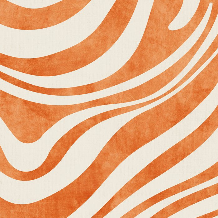Orange Swirl Abstract Artwork Coffee Mug Gallery Image 2