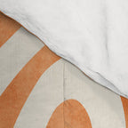 Orange Swirl Abstract Artwork Comforter Gallery Image 4