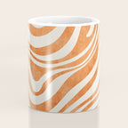 Orange Swirl Abstract Artwork Coffee Mug Gallery Image 4