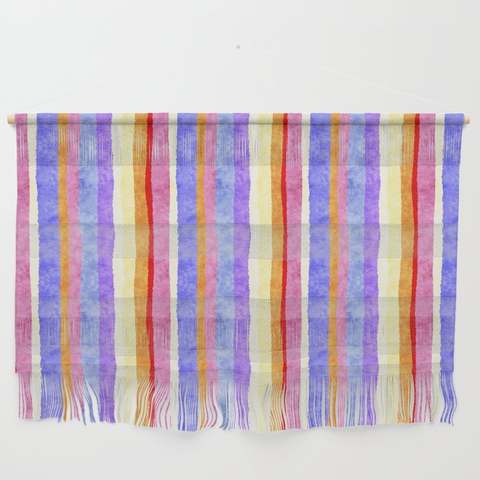 Colorful tye&die stripes Wall Hanging Gallery Image 1