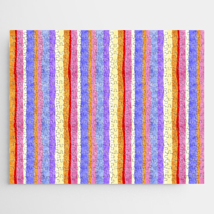 Colorful tye&die stripes Jigsaw Puzzle Gallery Image 1