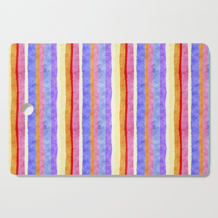 Colorful tye&die stripes Cutting Board Gallery Image 1