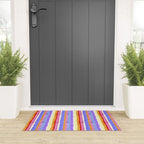 Colorful tye&die stripes Welcome Mat Gallery Image 3