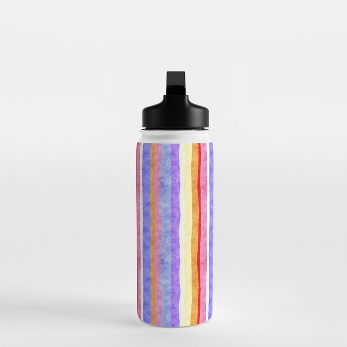 Colorful tye&die stripes Water Bottle Gallery Image 3