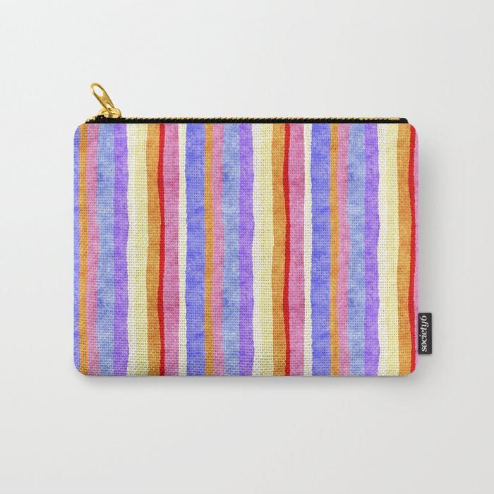 Colorful tye&die stripes Carry All Pouch Gallery Image 1