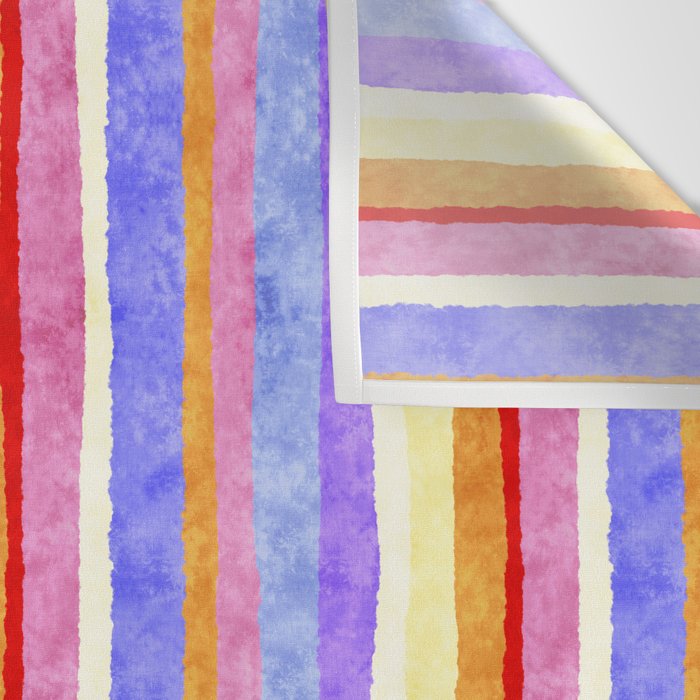 Colorful tye&die stripes Wall Tapestry Gallery Image 3