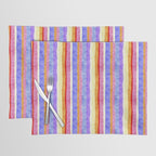 Colorful tye&die stripes Placemat Gallery Image 1