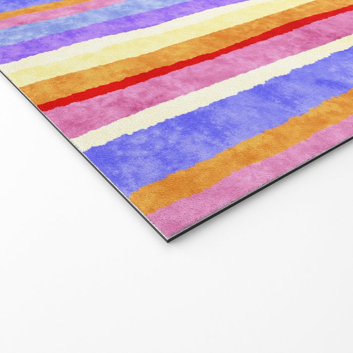 Colorful tye&die stripes Welcome Mat Gallery Image 2