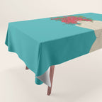 Blooming Red Tablecloth Gallery Image 1