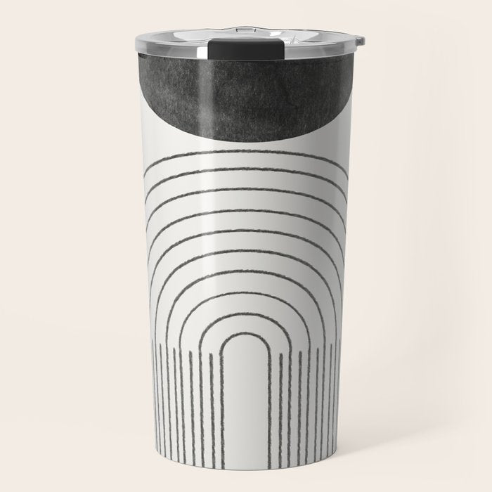 Geometric Minimal Shape Study No1. Travel Mug Gallery Image 1