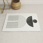 Geometric Minimal Shape Study No1. Rug Gallery Image 1
