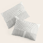 Geometric Minimal Shape Study No1. Pillow Sham Gallery Image 3