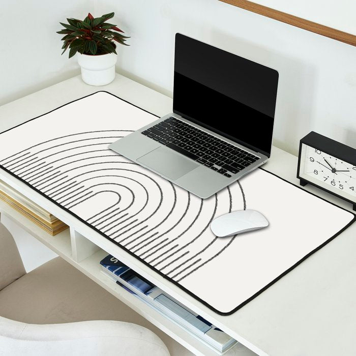 Geometric Minimal Shape Study No1. Desk Mat Gallery Image 2