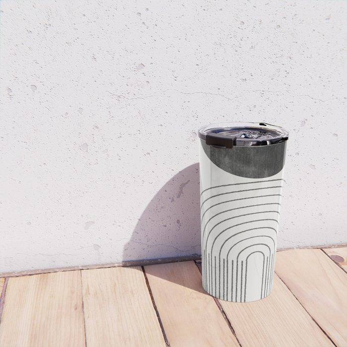 Geometric Minimal Shape Study No1. Travel Mug Gallery Image 4