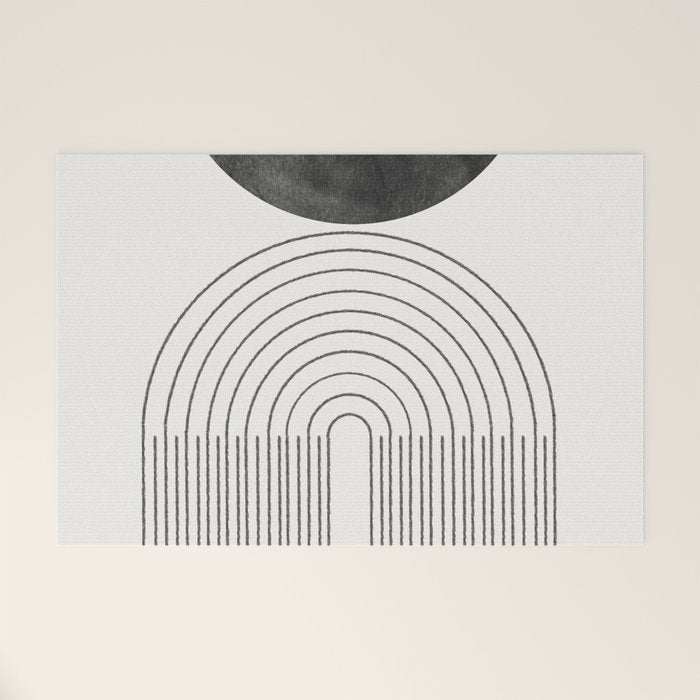 Geometric Minimal Shape Study No1. Welcome Mat Gallery Image 1