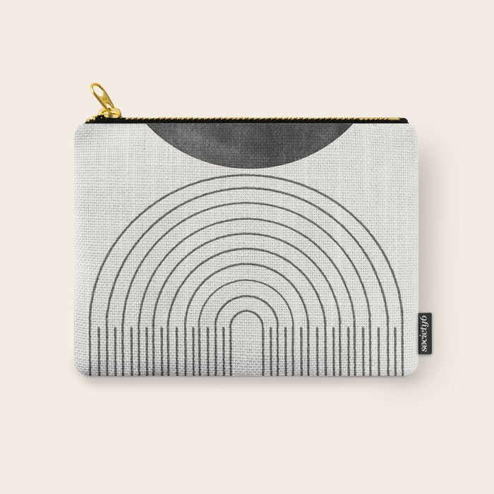Geometric Minimal Shape Study No1. Carry All Pouch Gallery Image 1