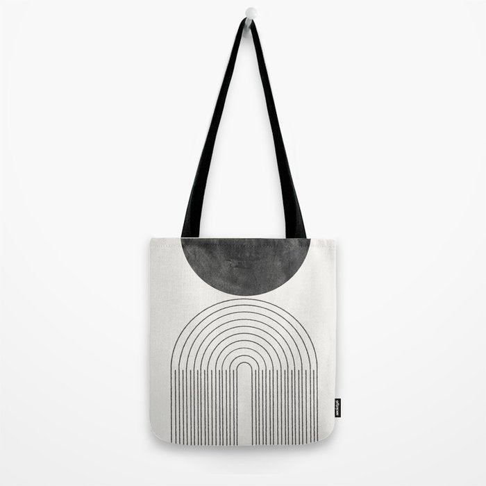 Geometric Minimal Shape Study No1. Tote Bag Gallery Image 2