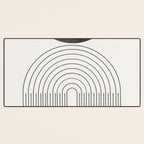 Geometric Minimal Shape Study No1. Desk Mat Gallery Image 3