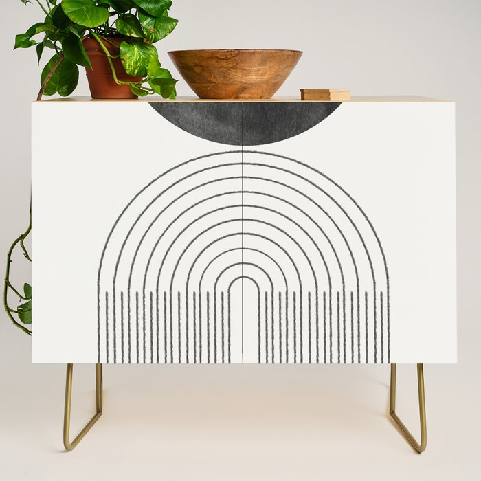 Geometric Minimal Shape Study No1. Credenza Gallery Image 1