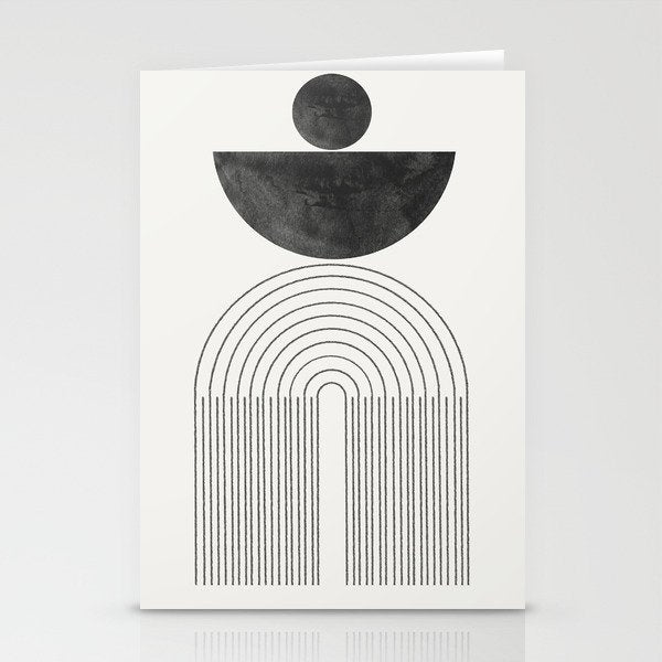 Geometric Minimal Shape Study No1. Stationery Card Gallery Image 1