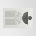 Geometric Minimal Shape Study No1. Rug Gallery Image 2