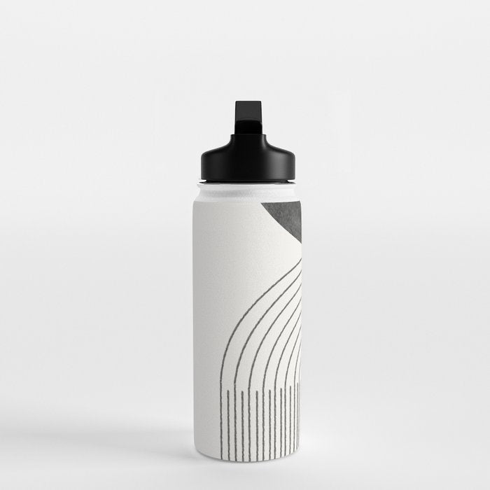 Geometric Minimal Shape Study No1. Water Bottle Gallery Image 3