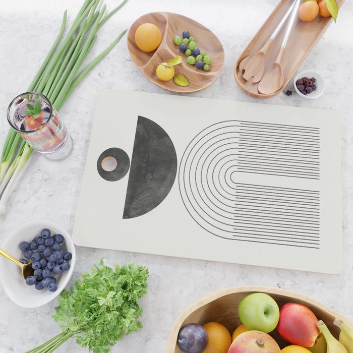 Geometric Minimal Shape Study No1. Cutting Board Gallery Image 2