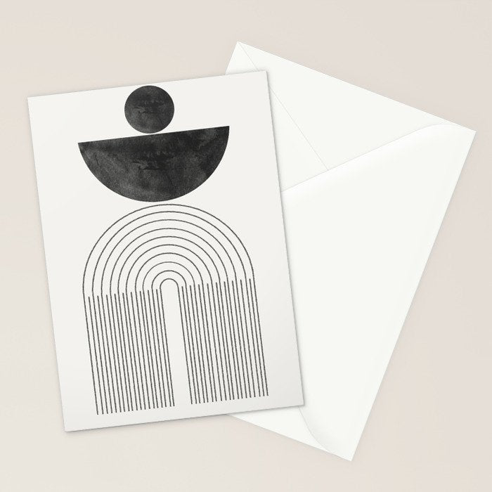 Geometric Minimal Shape Study No1. Stationery Card Gallery Image 2