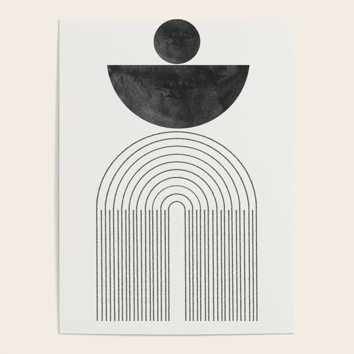 Geometric Minimal Shape Study No1. Poster Gallery Image 4