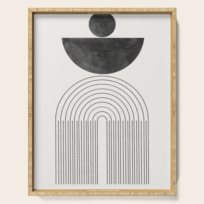 Geometric Minimal Shape Study No1. Serving Tray Gallery Image 1