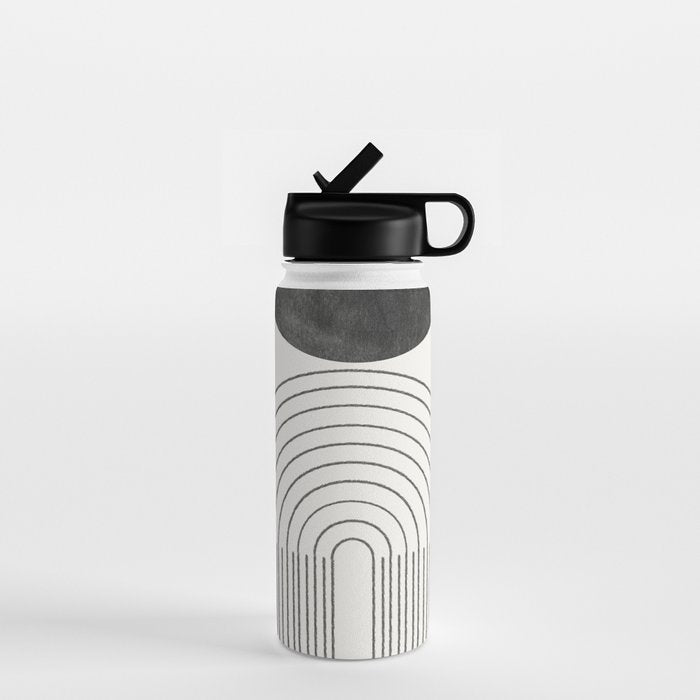Geometric Minimal Shape Study No1. Water Bottle Gallery Image 1