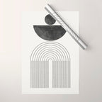 Geometric Minimal Shape Study No1. Wrapping Paper Gallery Image 1