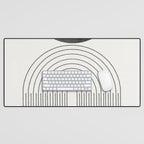 Geometric Minimal Shape Study No1. Desk Mat Gallery Image 1