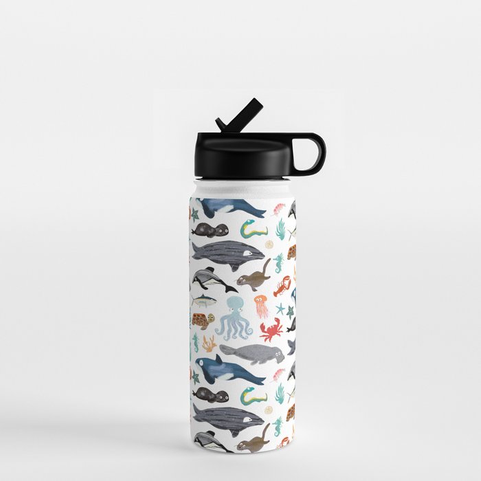 Sea Change: Ocean Animals Water Bottle Gallery Image 1