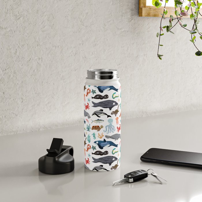 Sea Change: Ocean Animals Water Bottle Gallery Image 5