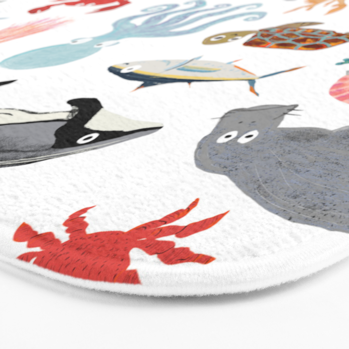 Sea Change: Ocean Animals Bath Mat Gallery Image 3