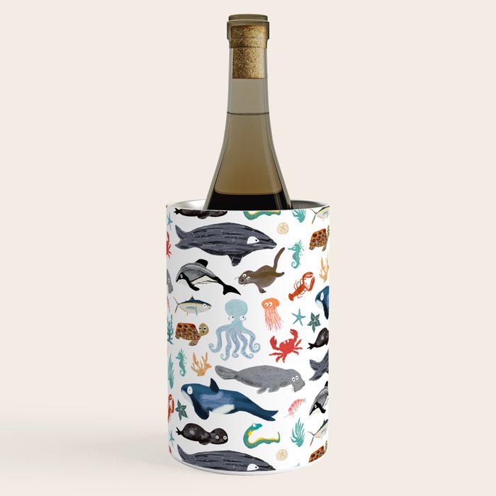 Sea Change: Ocean Animals Wine Chiller Gallery Image 1