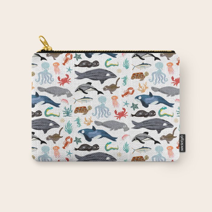 Sea Change: Ocean Animals Carry All Pouch Gallery Image 1
