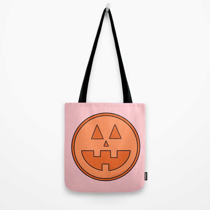 Smile Jack O Lantern Tote Bag Gallery Image 2