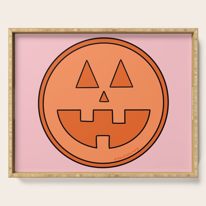 Smile Jack O Lantern Serving Tray Gallery Image 1