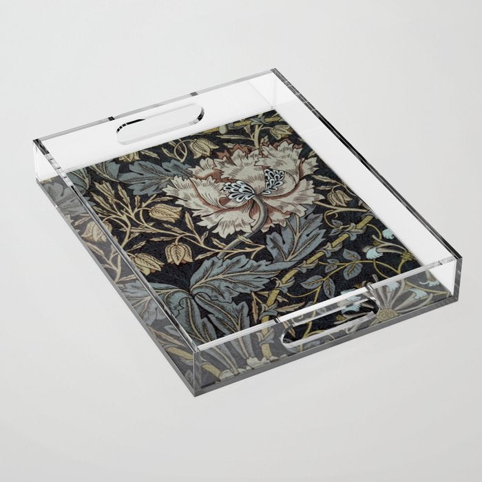William Morris floral design, William Morris design Acrylic Tray Gallery Image 1