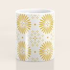 Happy Sunshine - yellow art, sunshine, boho art, bohemian, tile, home decor, yellow, yellow art print Coffee Mug Gallery Image 4