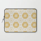 Happy Sunshine - yellow art, sunshine, boho art, bohemian, tile, home decor, yellow, yellow art print Laptop Sleeve Gallery Image 1