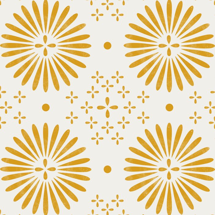 Happy Sunshine - yellow art, sunshine, boho art, bohemian, tile, home decor, yellow, yellow art print Coffee Mug Gallery Image 2