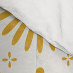 Happy Sunshine - yellow art, sunshine, boho art, bohemian, tile, home decor, yellow, yellow art print Comforter Gallery Image 4