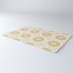 Happy Sunshine - yellow art, sunshine, boho art, bohemian, tile, home decor, yellow, yellow art print Rug Gallery Image 3